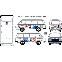 BSmodelle 430537 - 1/43 RAF 2203 Technical Rally Lada decal for aircraft model scale kit