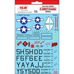 ICM D4801 - 1/48 Decal for B-26B/C Invader (Latin America Countries)