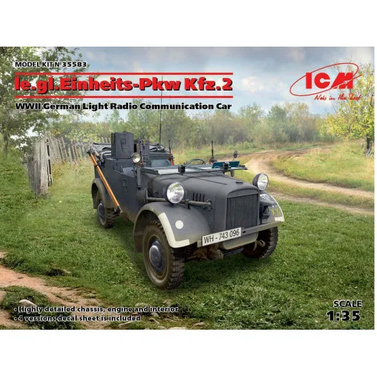 ICM 35583 - 1/35 Le.gl.Einheitz-Pkw Kfz.2, scale plastic model kit
