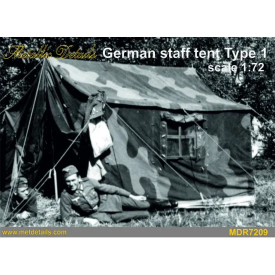 Metallic Details MDR7209 -1/72 - Detailing German staff tent type 1