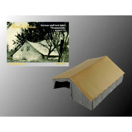 Metallic Details MDR7214 -1/72 - Detailing German staff tent type 2