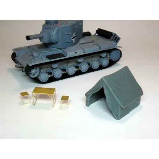 Metallic Details MDR7217 -1/72 - Detailing German staff tent type 5