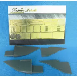 Metallic Details MDR4834 - 1/48 - MiG-25 Air intakes ICM PE & resin parts