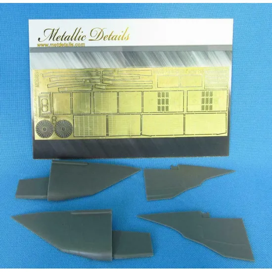 Metallic Details MDR4834 - 1/48 - MiG-25 Air intakes ICM PE & resin parts