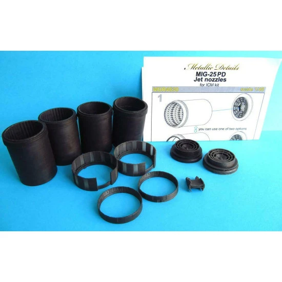 Metallic Details MDR4830 - 1/48 - MiG-25PD. Jet nozzles (ICM) resin parts