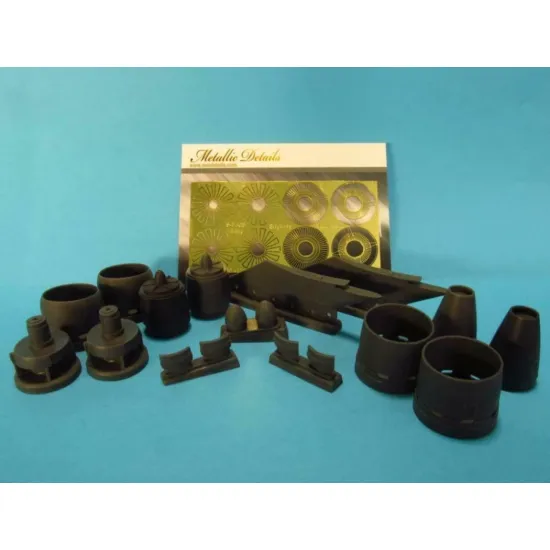Us Stock Metallic Details Md4831 - 1/48 - Detailing Set For Aircraft S-3a Viking. Engines