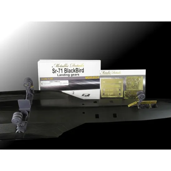 Metallic Details MDR4824 - 1/48 - SR-71 Blackbird Landing gears(Testors/Italeri)