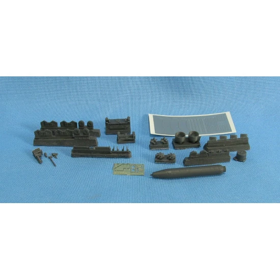 Metallic Details MDR4851 - 1/48 - USN loading cart with torpedo Mk-46