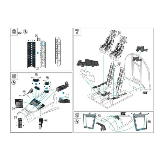 Metallic Details MDR7235 -1/72 - Detailing set for Su-34 Cockpit set
