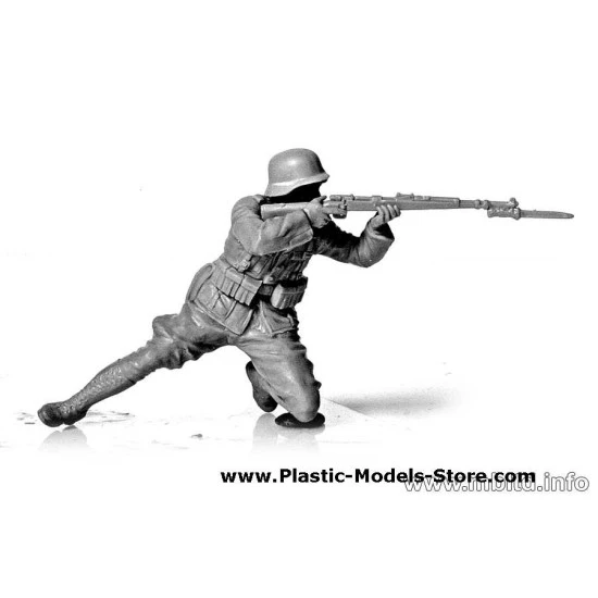 German Infantry, DAK, WWII, North Africa desert battles series 5 fig. 1/35 Master Box 3593