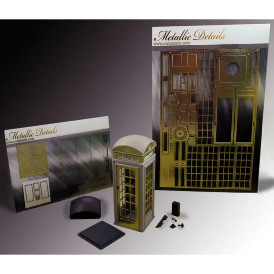 Metallic Details MDR3517 - 1/35 - The telephone box Kiosk No.2 (resin, PE)