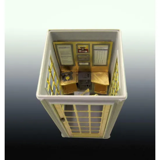 Metallic Details MDR3517 - 1/35 - The telephone box Kiosk No.2 (resin, PE)