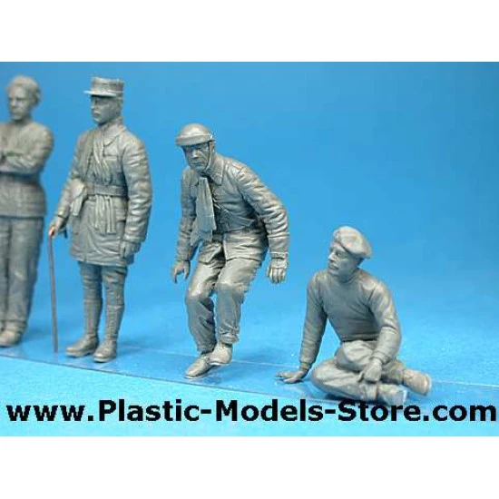 FRENCH TANK CREW 5 fig. WWII 1/35 Miniart 35105