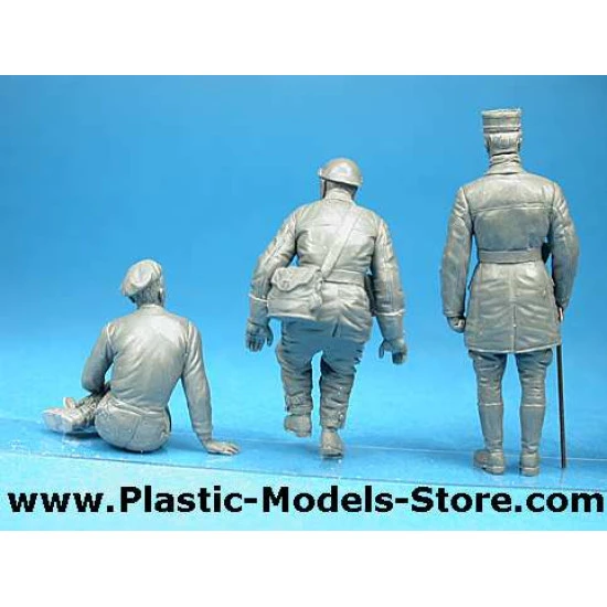 FRENCH TANK CREW 5 fig. WWII 1/35 Miniart 35105