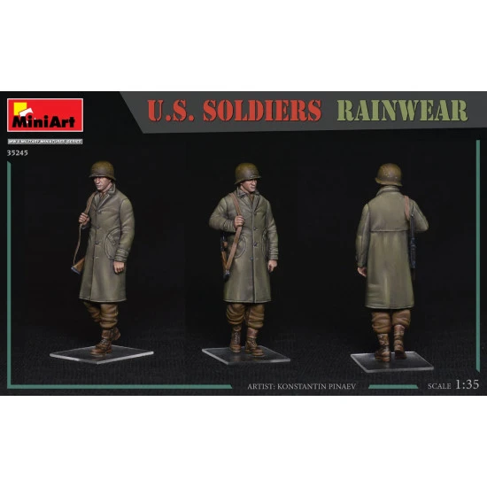 Miniart 35245 - 1/35 US military in raincoats scale plastic model kit