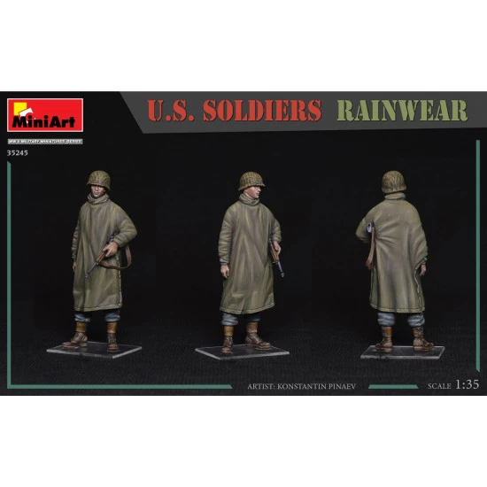 Miniart 35245 - 1/35 US military in raincoats scale plastic model kit
