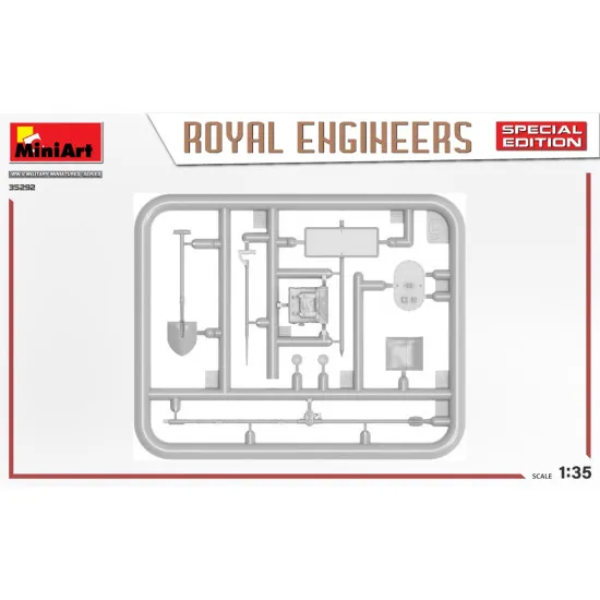 Miniart 35292 - 1/35 Royal Engineers. Special issue scale plastic model kit