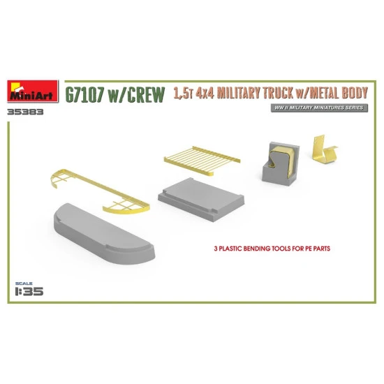 Miniart 35383 - 1/35 US Army Truck G7107 4X4 1.5T (Metal Side) scale model kit