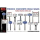 Miniart 35659 - 1/35 French concrete road signs. Paris region of the 1930s-40s