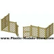 WOODEN FENCE for diorama 1/35 Miniart 35551
