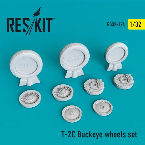 Reskit RS32-0124 - 1/32 T-2C Buckeye wheels set for aircraft scale model