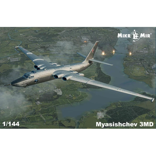 Mikro Mir 144-033 - 1/144 Myasishchev 3MD, scale plastic model aircraft