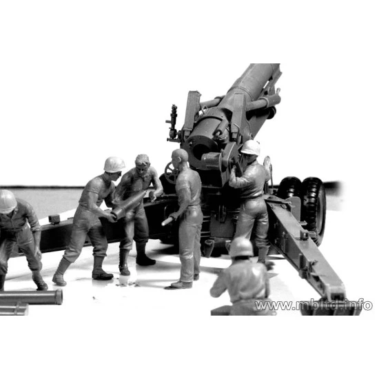US Artillery Crew 6 fig WWII 1/35 Master Box 3577 US Artillery Crew 6 fig WWII 1/35 Master Box 3577