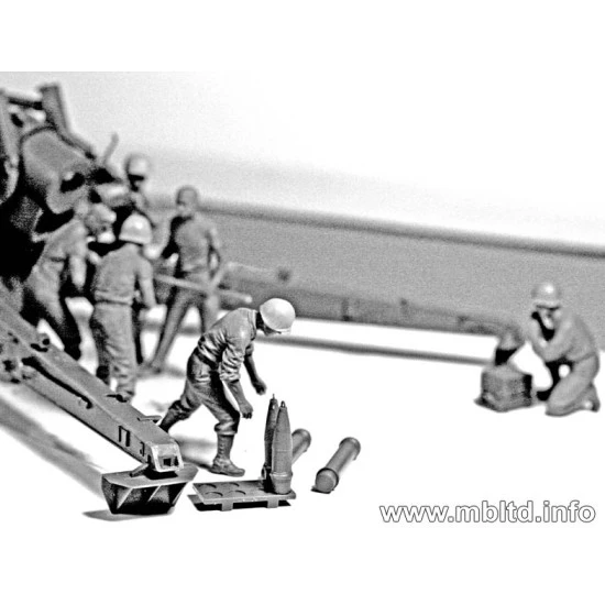 US Artillery Crew 6 fig WWII 1/35 Master Box 3577 US Artillery Crew 6 fig WWII 1/35 Master Box 3577