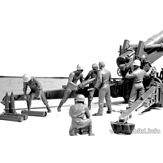 US Artillery Crew 6 fig WWII 1/35 Master Box 3577 US Artillery Crew 6 fig WWII 1/35 Master Box 3577