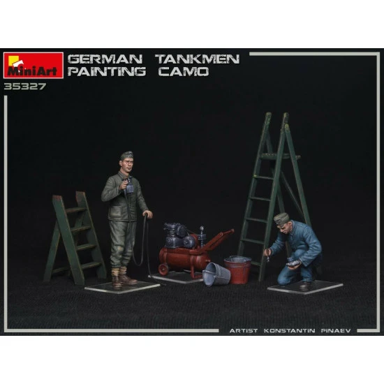 Miniart 35327 - 1/35 German Tankmen Camo Painting Plastic Models Kit