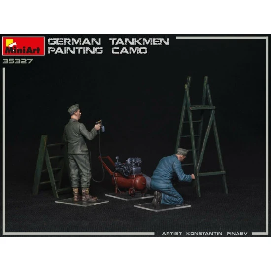 Miniart 35327 - 1/35 German Tankmen Camo Painting Plastic Models Kit