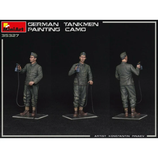 Miniart 35327 - 1/35 German Tankmen Camo Painting Plastic Models Kit