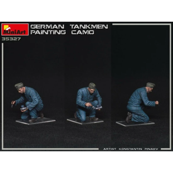 Miniart 35327 - 1/35 German Tankmen Camo Painting Plastic Models Kit
