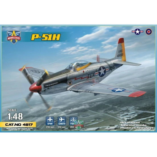 ModelSvit - 1/48 scale 4817 P-51H MustangI plastic kit model