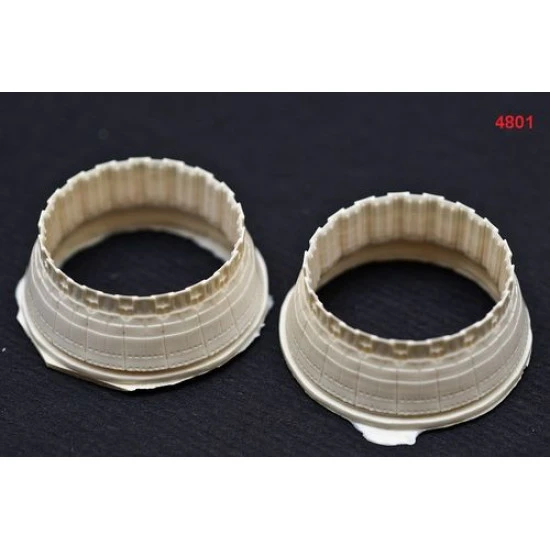 Katran 4801 - 1/48 F-14A Tomcat Exhaust Nozzles (opened) for Hasegawa