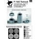 Katran 4801 - 1/48 F-14A Tomcat Exhaust Nozzles (opened) for Hasegawa