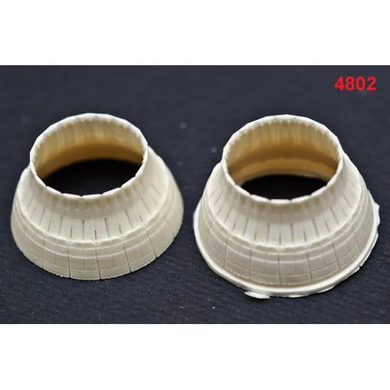 Katran 4802 - 1/48 F-14A Tomcat Exhaust Nozzles (closed) for Hasegawa