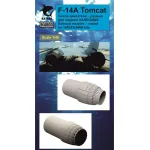 Katran 4803 - 1/48 F-14A Tomcat Exhaust Nozzles (varied) for Hasegawa