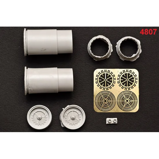 Katran 4807 - 1/48 F-14A Tomcat Exhaust Nozzles (opened) for Tamiya (aircraft)