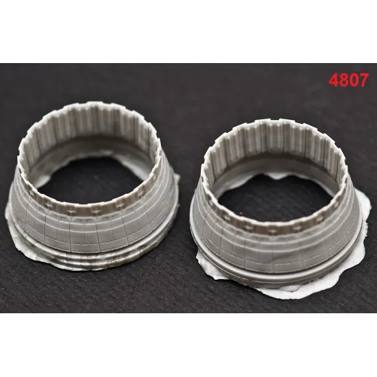 Katran 4807 - 1/48 F-14A Tomcat Exhaust Nozzles (opened) for Tamiya (aircraft)