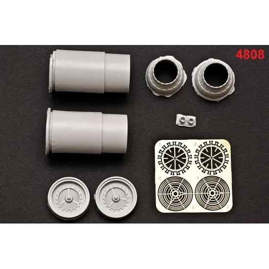 Katran 4808 - 1/48 F-14A Tomcat Exhaust Nozzles (closed) for Tamiya (aircraft)