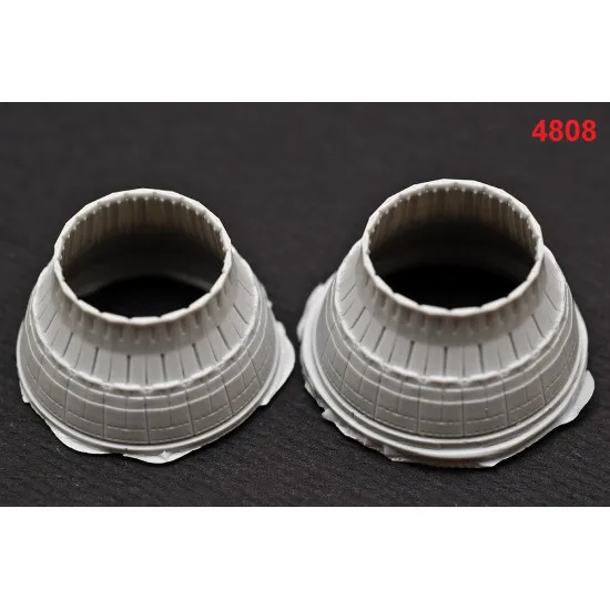 Katran 4808 - 1/48 F-14A Tomcat Exhaust Nozzles (closed) for Tamiya (aircraft)