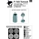 Katran 4808 - 1/48 F-14A Tomcat Exhaust Nozzles (closed) for Tamiya (aircraft)