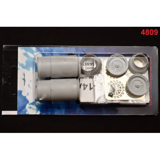 Katran 4809 - 1/48 F-14A Tomcat Exhaust Nozzles (varied) for Tamiya (aircraft)