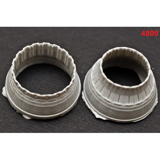 Katran 4809 - 1/48 F-14A Tomcat Exhaust Nozzles (varied) for Tamiya (aircraft)