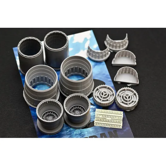 Katran 4814 1/48 MIG-31B/BS/BM/BSM Foxhound Exhaust Nozzles HobbyBoss (type 2)