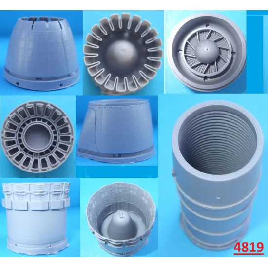 Katran 4819 1/48 F-14D Tomcat Exhaust Nozzles engine F-110-GE-400 (closed) AMK