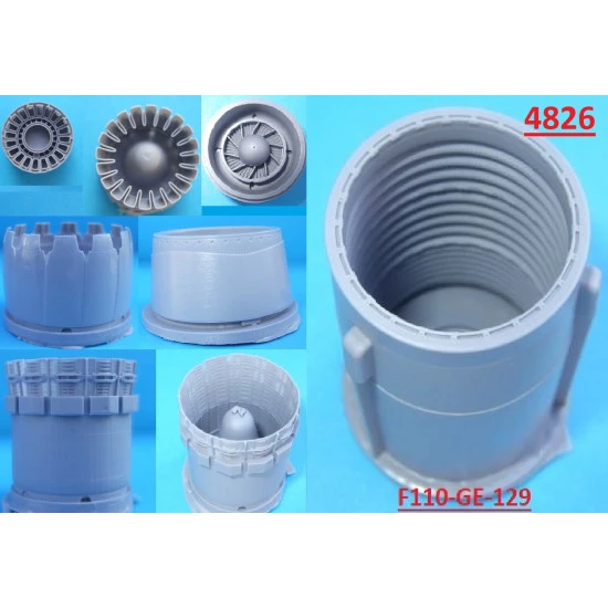 Katran 4826 1/48 F-16C Block 50/50+ Viper, Exhaust Nozzles engine opened Tamiya