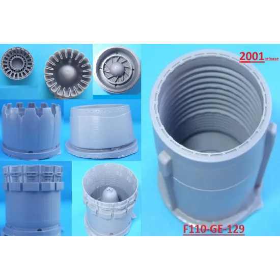 Katran 4832 - 1/48 F-16C/D Block 50/50+ Viper, Exhaust Nozzles engine (opened)