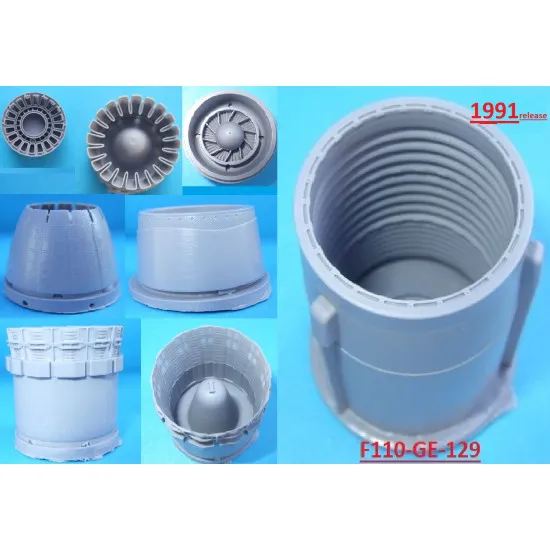 Katran 4843 1/48 F-16C/CJ/D/DG/DJ Block 50 Viper/Fighting Falcon Exhaust Nozzles